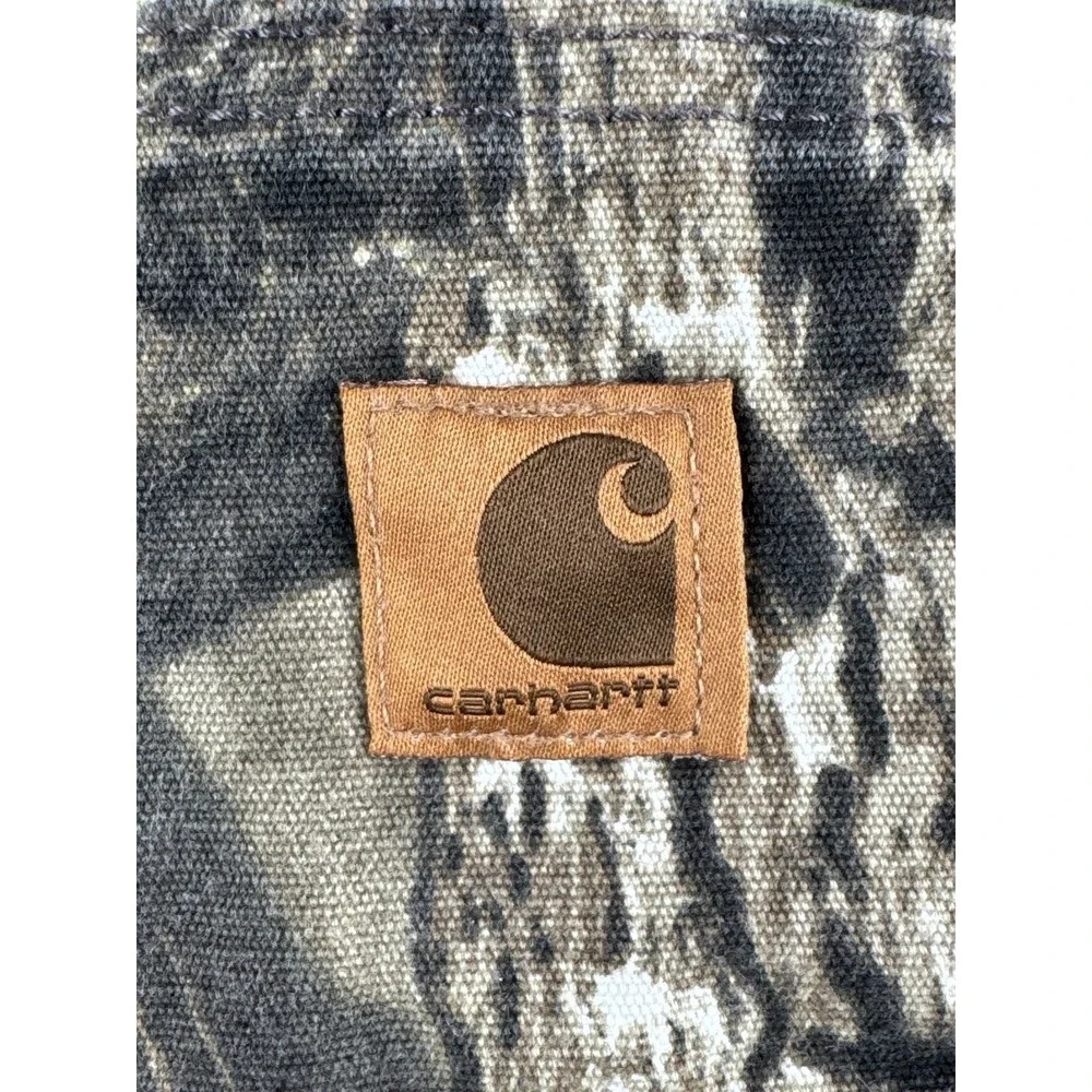 Carhartt Relaxed Fit Mens 34x32 Mossy Oak Real Tree Camo Canvas Pants 102288-340